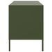 Meuble TV vert olive 68x39x50,5 cm acier - Photo n°7