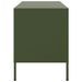 Meuble TV vert olive 68x39x50,5 cm acier - Photo n°7