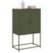 Meuble TV vert olive 68x39x60,5 cm acier - Photo n°4