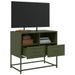 Meuble TV vert olive 68x39x60,5 cm acier - Photo n°4