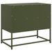 Meuble TV vert olive 68x39x60,5 cm acier - Photo n°8