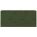 Meuble TV vert olive 99x39x44 cm acier - Photo n°6