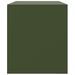 Meuble TV vert olive 99x39x44 cm acier - Photo n°8