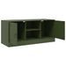 Meuble TV vert olive 99x39x44 cm acier - Photo n°7