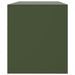 Meuble TV vert olive 99x39x44 cm acier - Photo n°8