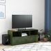 Meuble TV vert olive 99x39x44 cm acier - Photo n°3