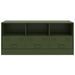 Meuble TV vert olive 99x39x44 cm acier - Photo n°6