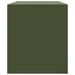 Meuble TV vert olive 99x39x44 cm acier - Photo n°8