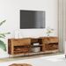 Meuble TV vieux bois 150x30x50 cm bois d'ingénierie - Photo n°1