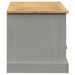 Meuble TV VIGO gris 156x40x40 cm bois massif de pin - Photo n°6