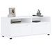 Meuble TV VISNES blanc 100x40x38 cm bois d'ingénierie - Photo n°1