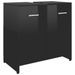 Meuble vasque Noir brillant 60x33x58 cm - Photo n°1