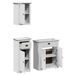 Meubles de salle de bain 3 pcs BODO blanc bois de pin massif - Photo n°5