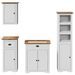 Meubles de salle de bain 4 pcs BODO blanc bois de pin massif - Photo n°4