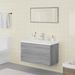 Meubles de salle de bain Sonoma gris Bois d'ingénierie - Photo n°1