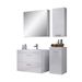 Meubles suspendus de salle de bain 4 pièces blanc brillant Divone 130 cm - Photo n°12