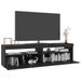 Meubles TV 2 pcs avec lumières LED Noir 75x35x40 cm - Photo n°6