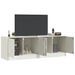 Meubles TV 2 pcs blanc 67x39x44 cm acier - Photo n°3