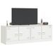 Meubles TV 2 pcs blanc 67x39x44 cm acier - Photo n°4