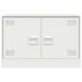 Meubles TV 2 pcs blanc 67x39x44 cm acier - Photo n°6