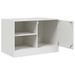 Meubles TV 2 pcs blanc 67x39x44 cm acier - Photo n°7