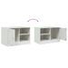 Meubles TV 2 pcs blanc 67x39x44 cm acier - Photo n°10