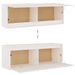 Meubles TV 2 pcs Blanc Bois massif de pin - Photo n°7