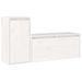 Meubles TV 2 pcs Blanc Bois massif de pin - Photo n°2