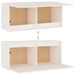 Meubles TV 2 pcs Blanc Bois massif de pin - Photo n°7