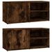 Meubles TV 2 pcs Chêne fumé 80x31,5x36 cm Bois d'ingénierie - Photo n°1