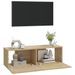 Meubles TV 2 pcs Chêne Sonoma 100x30x30 cm Bois d'ingénierie - Photo n°4