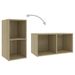 Meubles TV 2 pcs Chêne sonoma 72x35x36,5 cm 2 - Photo n°8