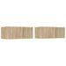 Meubles TV 2 pcs chêne sonoma 80x30x30 cm bois d'ingénierie - Photo n°2