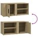 Meubles TV 2 pcs Chêne sonoma 80x31,5x36 cm Bois d'ingénierie - Photo n°10