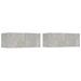 Meubles TV 2 pcs Gris béton 80x30x30 cm Bois d'ingénierie - Photo n°1