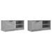 Meubles TV 2 pcs Gris béton 80x35x36,5 cm Bois d'ingénierie - Photo n°4