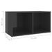 Meubles TV 2 pcs Gris brillant 72x35x36,5 cm - Photo n°8