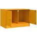 Meubles TV 2 pcs jaune moutarde 67x39x44 cm acier - Photo n°6