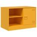 Meubles TV 2 pcs jaune moutarde 67x39x44 cm acier - Photo n°6