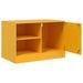 Meubles TV 2 pcs jaune moutarde 67x39x44 cm acier - Photo n°7