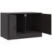 Meubles TV 2 pcs noir 67x39x44 cm acier - Photo n°7