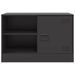 Meubles TV 2 pcs noir 67x39x44 cm acier - Photo n°5