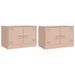 Meubles TV 2 pcs rose 67x39x44 cm acier - Photo n°2