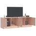 Meubles TV 2 pcs rose 67x39x44 cm acier - Photo n°3