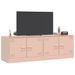 Meubles TV 2 pcs rose 67x39x44 cm acier - Photo n°4