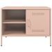 Meubles TV 2 pcs rose 68x39x50,5 cm acier - Photo n°7