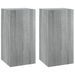 Meubles TV 2 pcs Sonoma gris 30,5x30x60 cm Bois d'ingénierie - Photo n°2