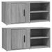 Meubles TV 2 pcs Sonoma gris 80x31,5x36 cm Bois d'ingénierie - Photo n°1