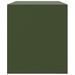 Meubles TV 2 pcs vert olive 67x39x44 cm acier - Photo n°8