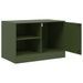 Meubles TV 2 pcs vert olive 67x39x44 cm acier - Photo n°7